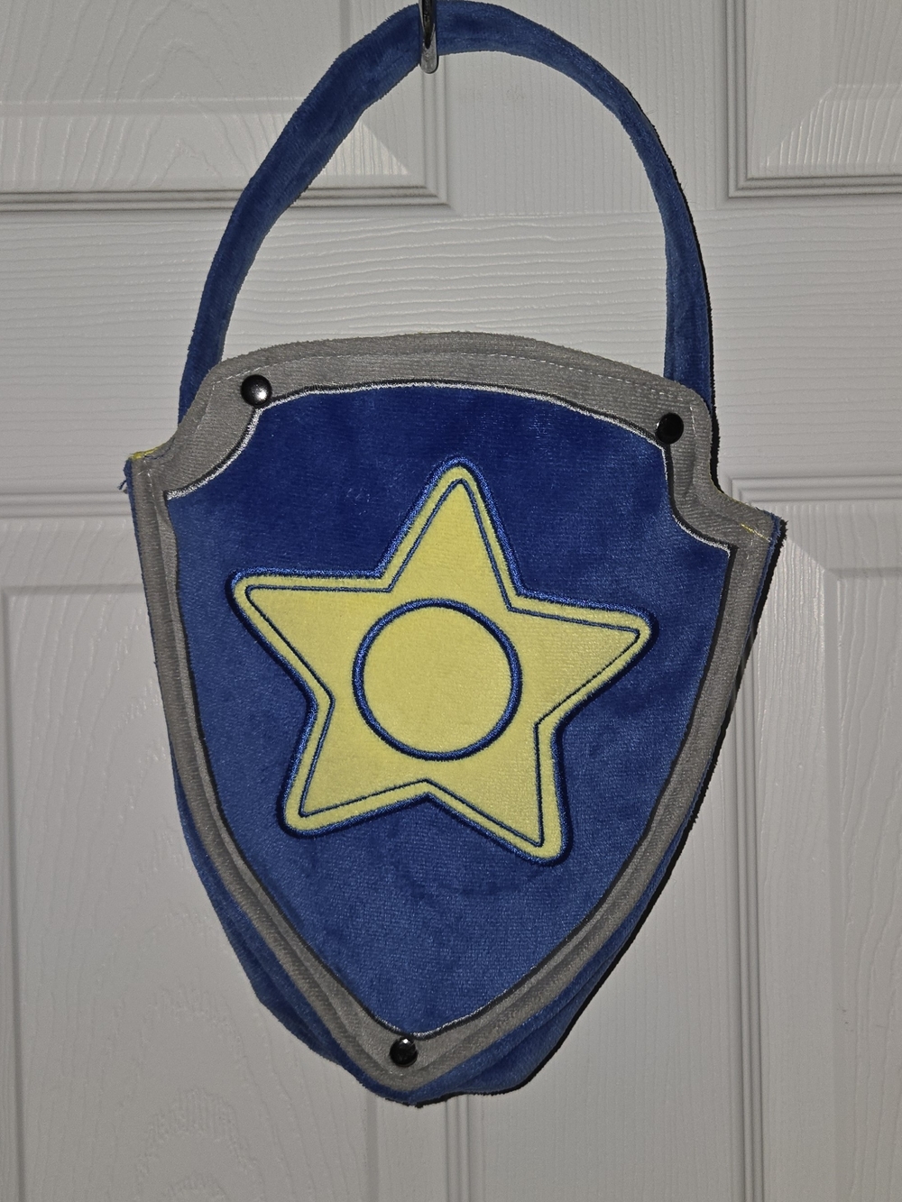 Paw Patrol Blue Plush Star Shield Trick-or-Treat Bag